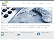 Tablet Screenshot of modelanswer.com.au